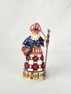 Jim Shore Heartwood American Santa Perfectly Festive In All 50 States 4027704